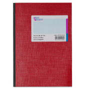 Geschäftsbuch 86-18752 rot A5 kariert 70g 96 Blatt 192 Seiten mit Register