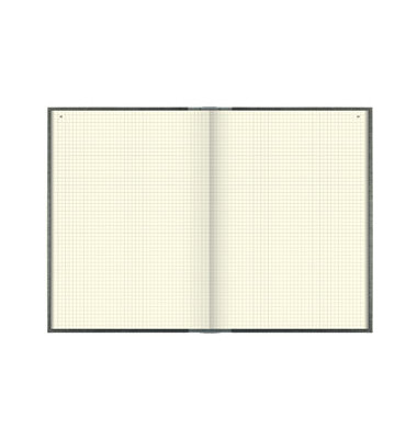 Geschäftsbuch 86-14223 grau A4 kariert 80g 144 Blatt 288 Seiten paginiert