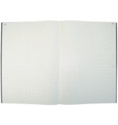 Geschäftsbuch 86-14224, grau, A4, kariert, 80g, 192 Blatt / 384 Seiten, paginiert