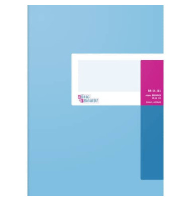 Geschäftsbuch 86-14111 blau A4 liniert 70g 40 Blatt 80 Seiten