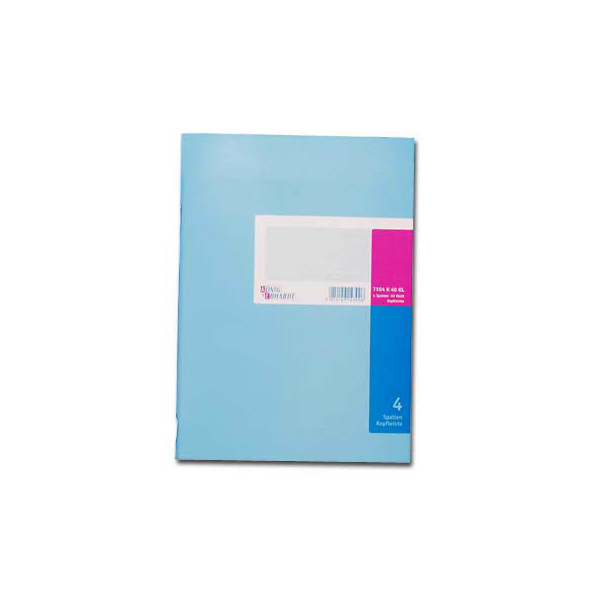 4014149548985 - Spaltenbuch 86-11041 A4 40 Blatt mit Kopfleiste 4 Spalten über 1 Seite 4014149548985 König&Ebhardt 4014149548985 - Spaltenbuch 86-11041 A4 40 Blatt mit Kopfleiste 4 Spalten über 1 Seite 4014149548985 König&Ebhardt