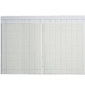 Spaltenbuch 86-11601, A4, 40 Blatt / 80 Seiten, mit Kopfleiste, 10 Spalten &uuml;ber 2 Seiten