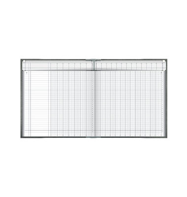 Spaltenbuch 86-11702, 277x297mm, 96 Blatt / 192 Seiten, mit fester Kopfleiste, 20 Spalten &uuml;ber 2 Seiten, paginiert