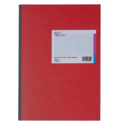 Geschäftsbuch 86-14271, rot, A4, kariert, 70g, 48 Blatt / 96 Seiten