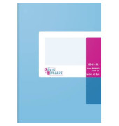 Geschäftsbuch 86-15211 blau A5 kariert 70g 40 Blatt 80 Seiten