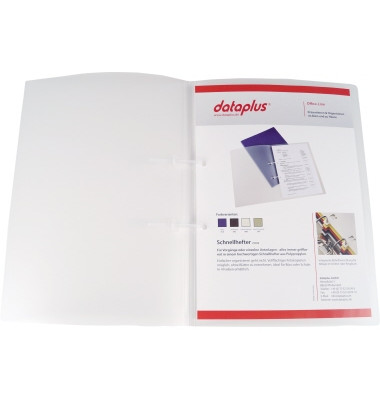 Schnellhefter 4025042086, A4, farblos-transparent, Polypropylen (PP), Vorderdeckel transparent
