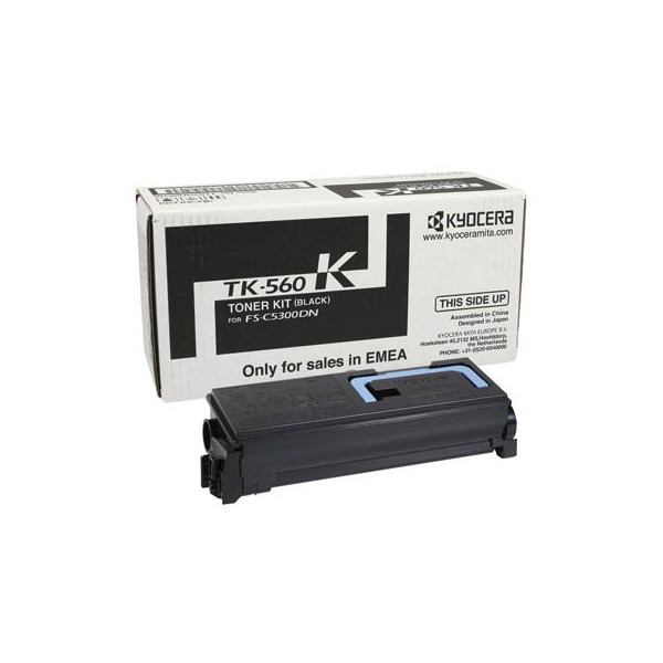 0632983011140 - Original TK-560K Toner schwarz 12000 Seiten (1T02HN0EU0) für ECOSYS P6030cdn FS-C5300DN C5350DN