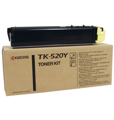 Toner 1T02HJAEU0 (TK-520Y), gelb, ca. 4000 Seiten