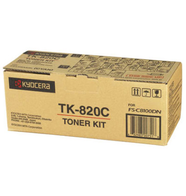 Toner TK-820C cyan ca 7000 Seiten Toner TK-820C cyan ca 7000 Seiten