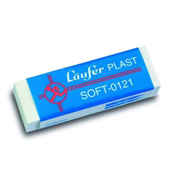 4006677001216 - Radierer Plast Soft weiß 65x21x12mm 4006677001216 Läufer