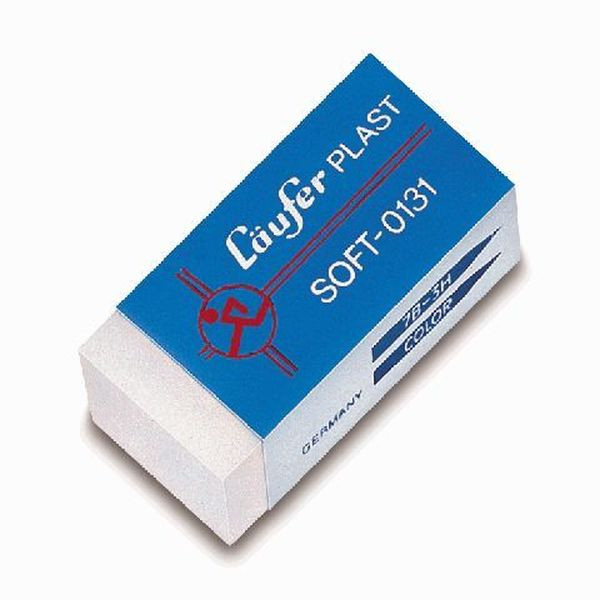 4006677001315 - Radierer Plast Soft 41x19x12mm Kunst 4006677001315 Laeufer