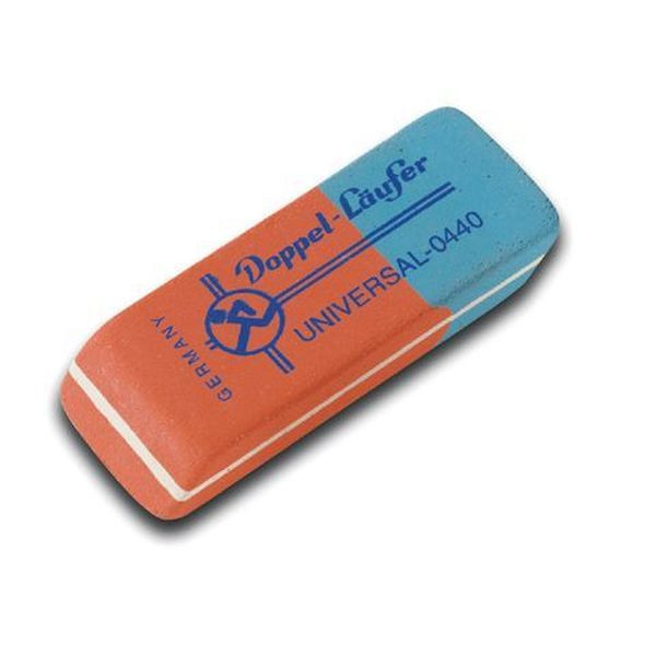 4006677004408 - Radierer f Bleistift Farbstift Tinte rot blau 55x19x85mm Kautsch 4006677004408 Läufer