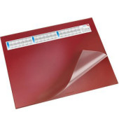 Schreibunterlage Durella DS 44654 mit Kalenderstreifen rot 65x52cm Kunststoff