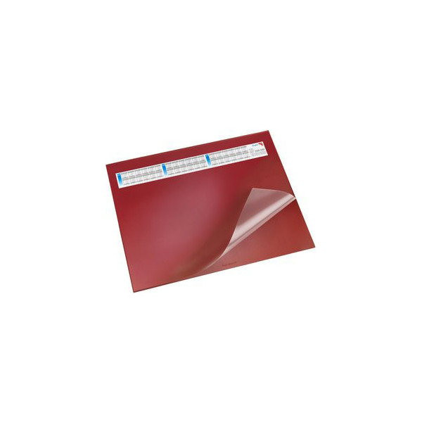 4006677446543 - Schreibunterlage Durella DS 65 x 52 cm (B x H) mit Folienauflage Kunststoff rot