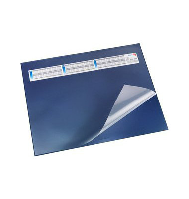 Schreibunterlage Durella DS 44655 mit Kalenderstreifen blau 65x52cm Kunststoff