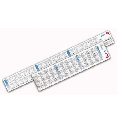 Kalendereinlage 45020, 3 Jahre / 1 Seite, 580x66mm (quer), 2027