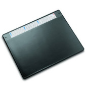 Schreibunterlage Durella Soft 47656 mit Kalenderstreifen schwarz 65x50cm Kunststoff