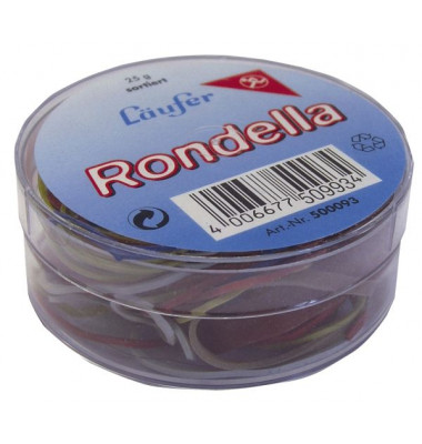 Gummiringe Rondella Ø 25mm rot 25g