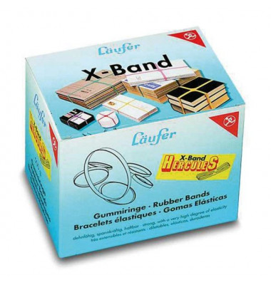 Gummib&auml;nder 59078, X-Band, 250x25mm, farbig sortiert