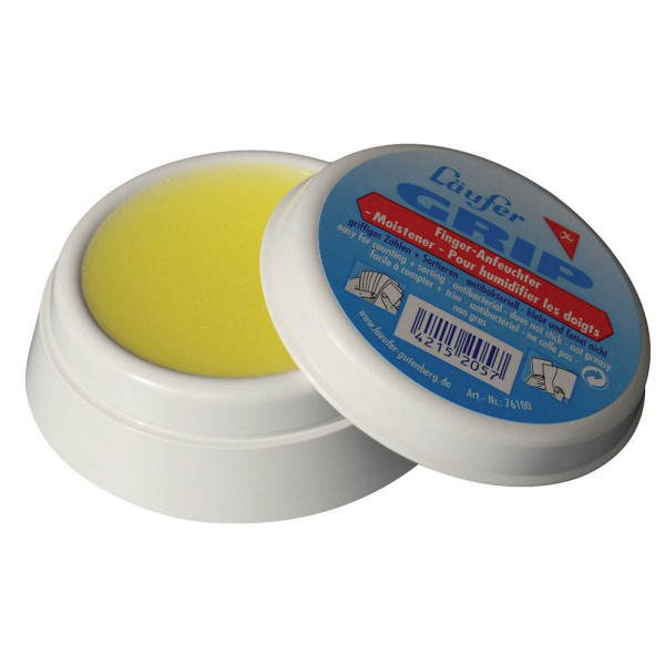Laeufer Fingeranfeuchter Grip rund antibakteriell 20g 4006677761004 Laeufer