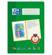 Geschichtenheft 100050092, Lineatur 2G / Schreiblern-Lineatur / keine, A4, 90g, gr&uuml;n, 16 Blatt / 32 Seiten