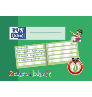 Schreiblernheft A5 quer Lineatur 0 liniert mit Schreiblernhaus weiß 16 Blatt Schreiblernheft A5 quer Lineatur 0 liniert mit Schreiblernhaus weiß 16 Blatt