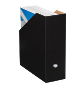 Stehsammler Color 100420031, A4, schwarz, Karton, 105mm