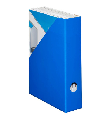 Stehsammler Color 100552130, A4, blau, Karton, 70mm