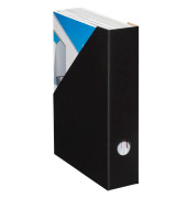 Stehsammler Color 100552127, A4, schwarz, Karton, 70mm