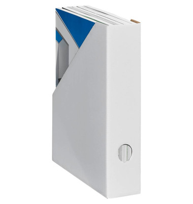 Stehsammler Color 100420038, A4, weiß, Karton, 70mm