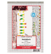 Notizblock 100050290 Recycling, kariert, A5, 60g, weiß, 50 Blatt