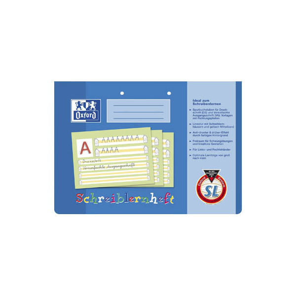 4006144922846 - Schreiblernheft 100050305 Lineatur SL   Schreiblern-Lineatur   keine A4 quer 90g blau 16 Blatt   32 Seiten 4006144922846 Ox
