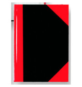 Chinakladde 29116 schwarz/rot A6 kariert 60g 96 Blatt 192 Seiten