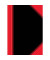 Chinakladde 100302822, Chinakladde, schwarz/rot, A7, kariert, 70g, 96 Blatt / 192 Seiten
