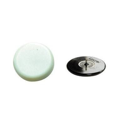 Reißnägel SUPER Kunststoff überzogen weiß Kopf-Ø 30mm