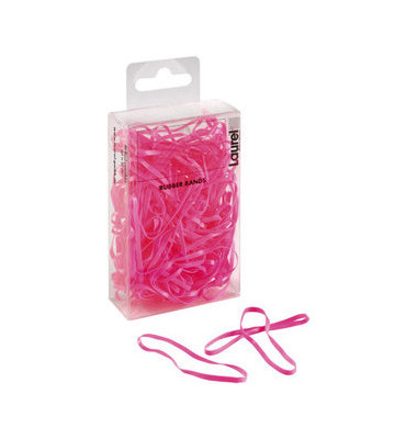 Gummibänder 2827 2 x 55mm pink ultra dünn 150 Stück