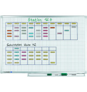 Whiteboard-kariert Professional, 7-100154, 120x90cm, emailliert, Aluminiumrahmen