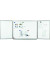 Klapp-Whiteboard Professional 100 x 150cm emailliert Aluminiumrahmen