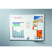 Whiteboard Premium Plus 45 x 30cm emailliert Aluminiumrahmen