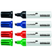 Boardmarker-Set TZ150, 7-115094, Etui, rot, blau, gr&uuml;n, schwarz, 2-7mm Keilspitze