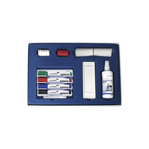 8713797027403 - Whiteboard-Starter-Set 7-125000 Marker Wischer Halter Magnet Reiniger 17-teilig