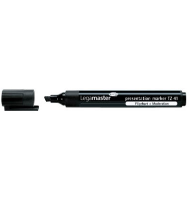 Flipchartmarker TZ 41, 7-155001, Pack, schwarz, 2-5mm Keilspitze