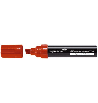 Flipchartmarker TZ 48, 7-155502, Pack, rot, 3-10mm Keilspitze