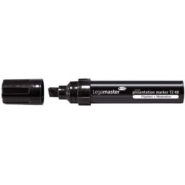 20 Stück Legamaster Flipchartmarker TZ 48, 7-155501, Packung, schwarz, 3-10mm Keilspitze 8713797026840 Legamaster 20 Stück