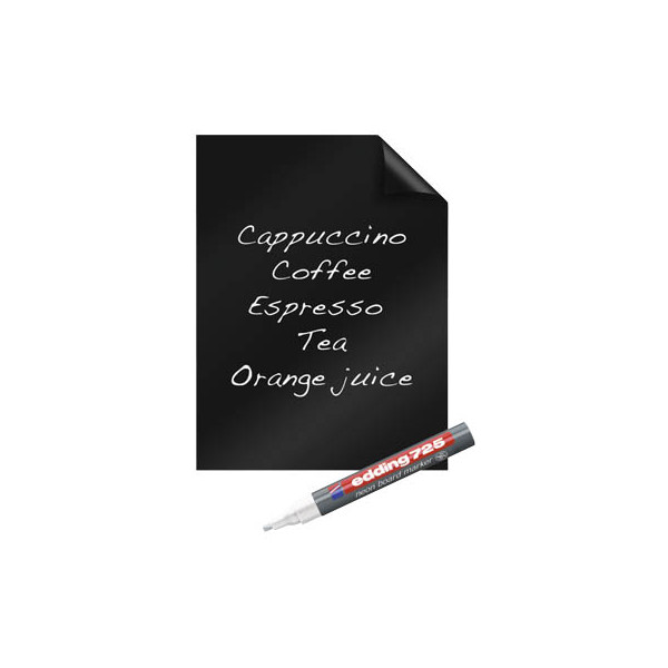 8713797095204 - Magic Charts Legamaster für Blackboards blanko selbstklebend & beschreibbar inkl Kreidemarker B 600 x H 800 mm 100 % recyclingfähig Polypropylen mattschwarz 25 Blatt