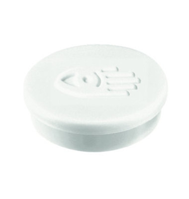 Haftmagnete 7-181119 rund 20mm Ø weiß 250g Haftkraft