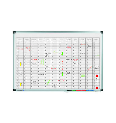 Jahresplaner Premium Monatsplaner magnetisch 90 x 60cm