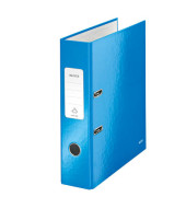 Ordner WOW 1005-00-36, A4 80mm breit PP vollfarbig, gl&auml;nzend, gemustert blau metallic