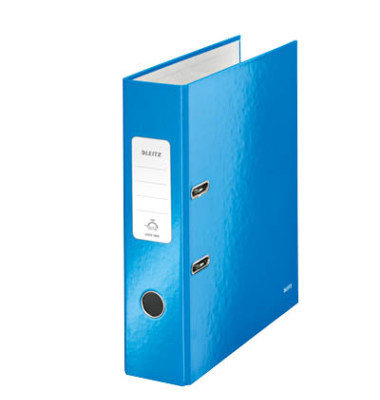 Ordner WOW 1005-00-36, A4 80mm breit PP vollfarbig, gl&auml;nzend, gemustert blau metallic