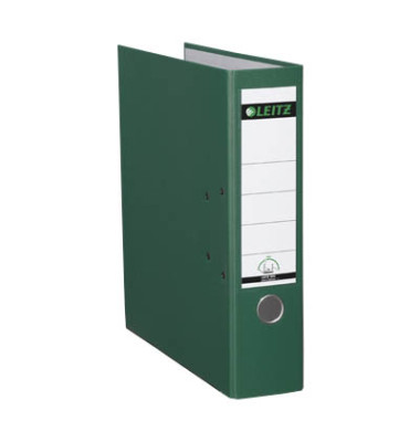 Ordner Plastik 1010-50-55, A4 80mm breit PP vollfarbig grün